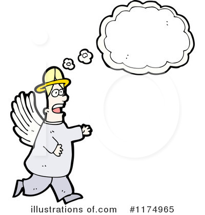 Royalty-Free (RF) Angel Clipart Illustration by lineartestpilot - Stock Sample #1174965