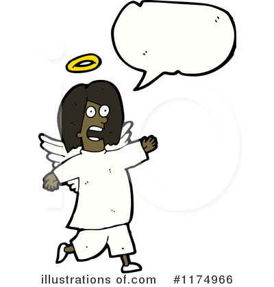 Royalty-Free (RF) Angel Clipart Illustration by lineartestpilot - Stock Sample #1174966