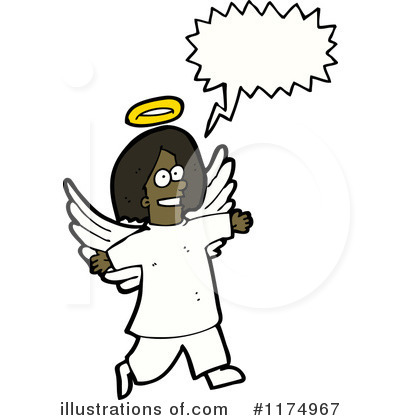 Royalty-Free (RF) Angel Clipart Illustration by lineartestpilot - Stock Sample #1174967