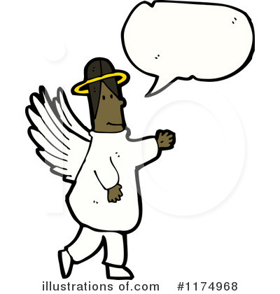 Royalty-Free (RF) Angel Clipart Illustration by lineartestpilot - Stock Sample #1174968