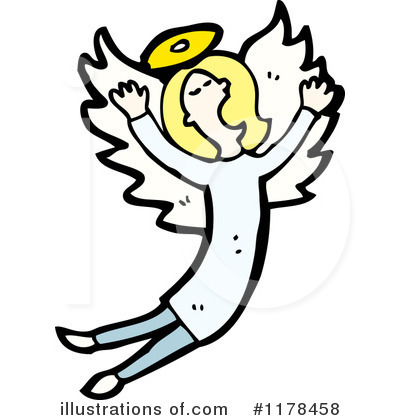 Royalty-Free (RF) Angel Clipart Illustration by lineartestpilot - Stock Sample #1178458
