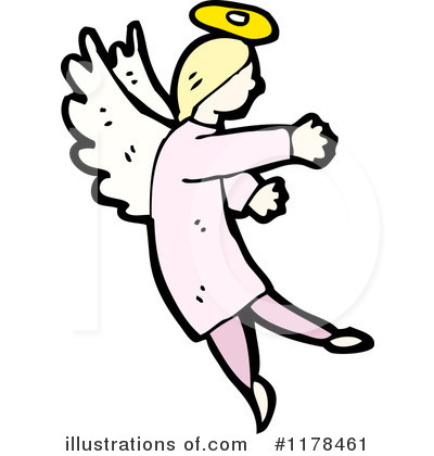 Royalty-Free (RF) Angel Clipart Illustration by lineartestpilot - Stock Sample #1178461