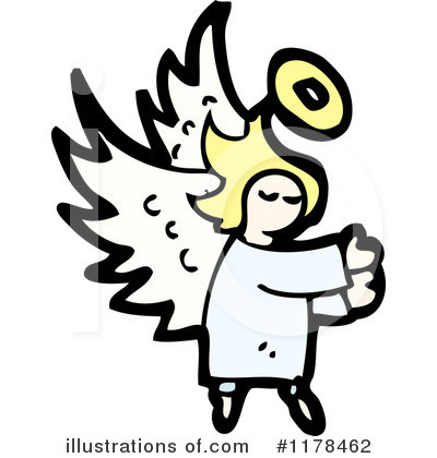 Royalty-Free (RF) Angel Clipart Illustration by lineartestpilot - Stock Sample #1178462