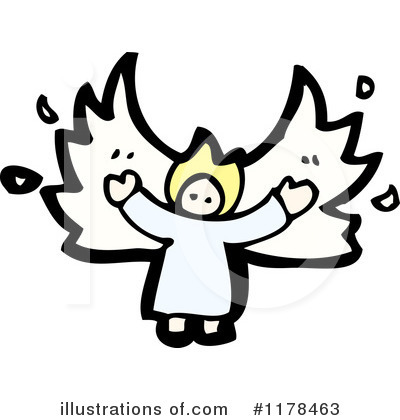 Royalty-Free (RF) Angel Clipart Illustration by lineartestpilot - Stock Sample #1178463