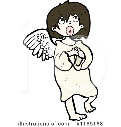 Royalty-Free (RF) Angel Clipart Illustration by lineartestpilot - Stock Sample #1185168