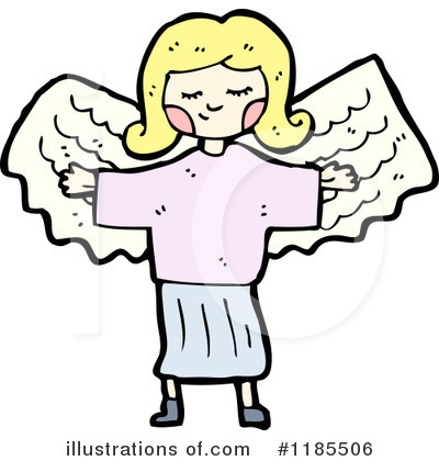 Royalty-Free (RF) Angel Clipart Illustration by lineartestpilot - Stock Sample #1185506