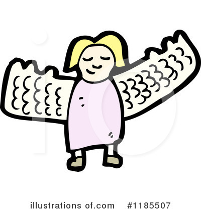 Royalty-Free (RF) Angel Clipart Illustration by lineartestpilot - Stock Sample #1185507