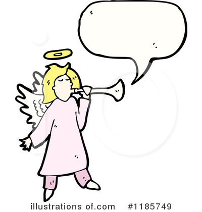Royalty-Free (RF) Angel Clipart Illustration by lineartestpilot - Stock Sample #1185749