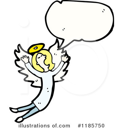 Royalty-Free (RF) Angel Clipart Illustration by lineartestpilot - Stock Sample #1185750
