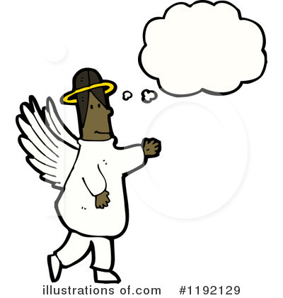 Royalty-Free (RF) Angel Clipart Illustration by lineartestpilot - Stock Sample #1192129