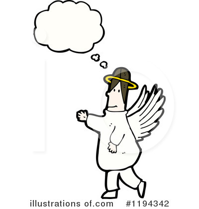 Royalty-Free (RF) Angel Clipart Illustration by lineartestpilot - Stock Sample #1194342