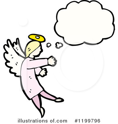 Royalty-Free (RF) Angel Clipart Illustration by lineartestpilot - Stock Sample #1199796