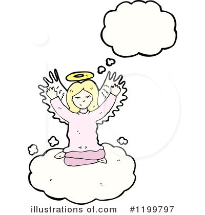 Royalty-Free (RF) Angel Clipart Illustration by lineartestpilot - Stock Sample #1199797