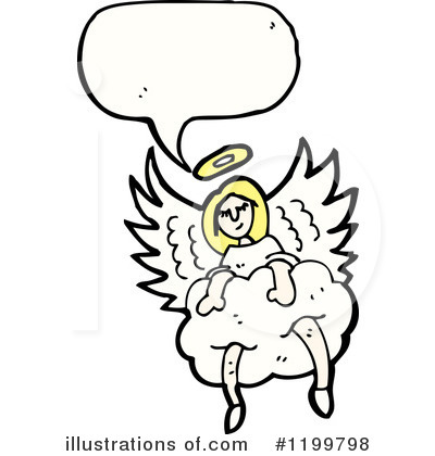 Royalty-Free (RF) Angel Clipart Illustration by lineartestpilot - Stock Sample #1199798