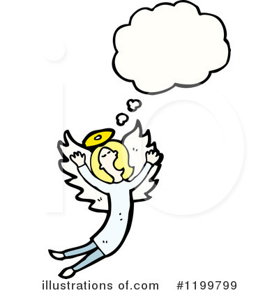 Royalty-Free (RF) Angel Clipart Illustration by lineartestpilot - Stock Sample #1199799