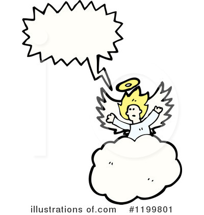 Royalty-Free (RF) Angel Clipart Illustration by lineartestpilot - Stock Sample #1199801
