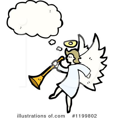 Royalty-Free (RF) Angel Clipart Illustration by lineartestpilot - Stock Sample #1199802