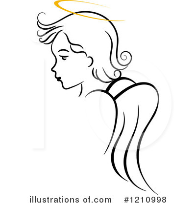Royalty-Free (RF) Angel Clipart Illustration by Vector Tradition SM - Stock Sample #1210998