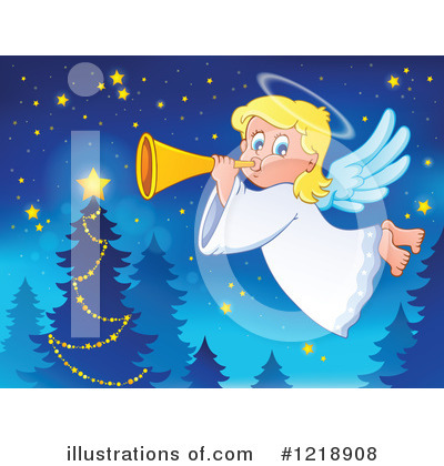 Royalty-Free (RF) Angel Clipart Illustration by visekart - Stock Sample #1218908