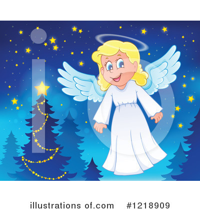 Royalty-Free (RF) Angel Clipart Illustration by visekart - Stock Sample #1218909