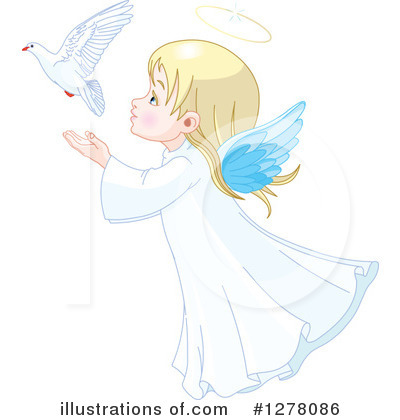 Royalty-Free (RF) Angel Clipart Illustration by Pushkin - Stock Sample #1278086