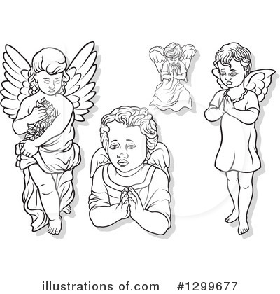 Royalty-Free (RF) Angel Clipart Illustration by dero - Stock Sample #1299677