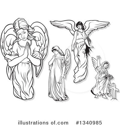 Royalty-Free (RF) Angel Clipart Illustration by dero - Stock Sample #1340985