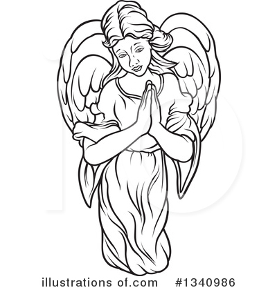 Royalty-Free (RF) Angel Clipart Illustration by dero - Stock Sample #1340986