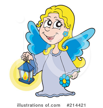 Royalty-Free (RF) Angel Clipart Illustration by visekart - Stock Sample #214421