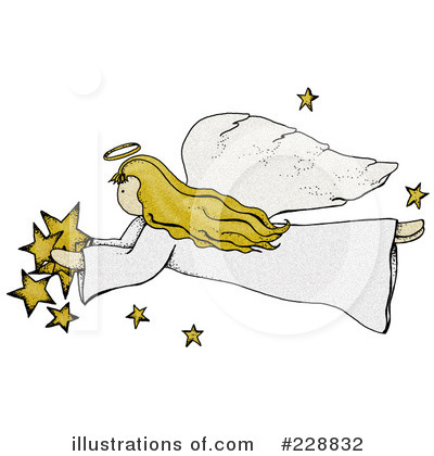 Royalty-Free (RF) Angel Clipart Illustration by inkgraphics - Stock Sample #228832