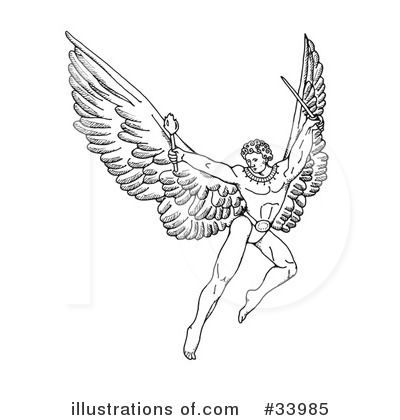 Royalty-Free (RF) Angel Clipart Illustration by C Charley-Franzwa - Stock Sample #33985