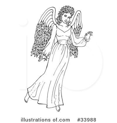 Royalty-Free (RF) Angel Clipart Illustration by C Charley-Franzwa - Stock Sample #33988