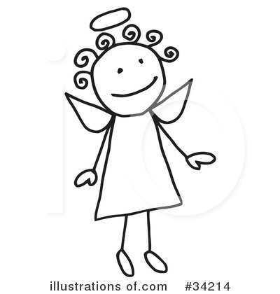 Royalty-Free (RF) Angel Clipart Illustration by C Charley-Franzwa - Stock Sample #34214