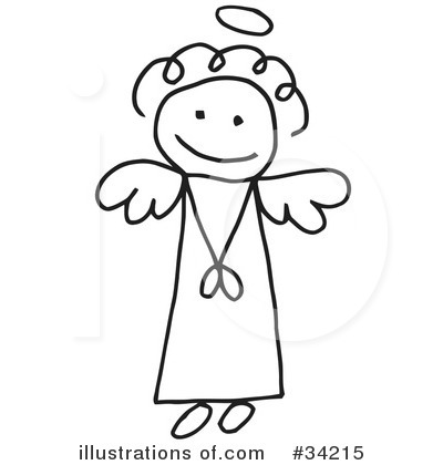Royalty-Free (RF) Angel Clipart Illustration by C Charley-Franzwa - Stock Sample #34215