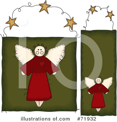 Royalty-Free (RF) Angel Clipart Illustration by inkgraphics - Stock Sample #71932