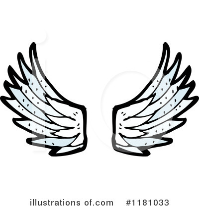 Royalty-Free (RF) Angel Wings Clipart Illustration by lineartestpilot - Stock Sample #1181033