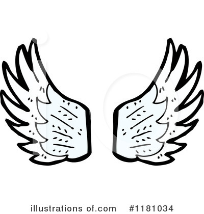 Royalty-Free (RF) Angel Wings Clipart Illustration by lineartestpilot - Stock Sample #1181034