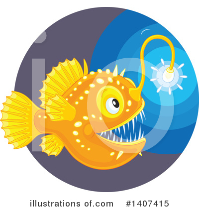 Royalty-Free (RF) Anglerfish Clipart Illustration by Alex Bannykh - Stock Sample #1407415
