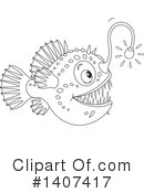 Anglerfish Clipart #1407417 by Alex Bannykh