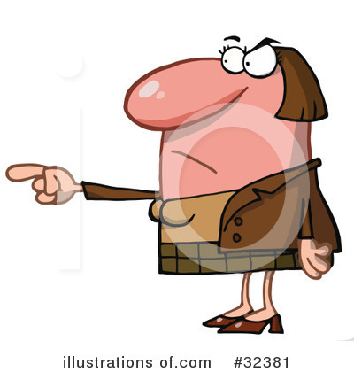 Royalty-Free (RF) Angry Clipart Illustration by Hit Toon - Stock Sample #32381