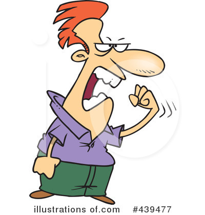 Royalty-Free (RF) Angry Clipart Illustration by toonaday - Stock Sample #439477