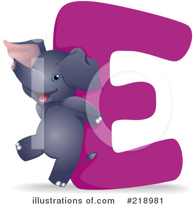 Royalty-Free (RF) Animal Alphabet Clipart Illustration by BNP Design Studio - Stock Sample #218981