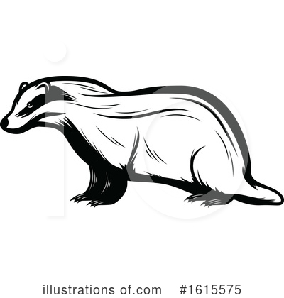 Badger Clipart #1615575 by Vector Tradition SM