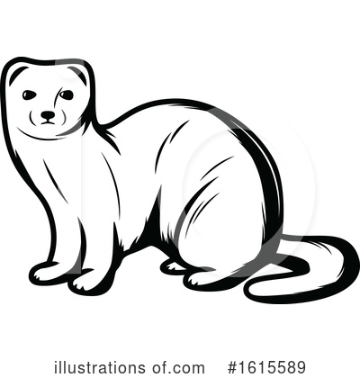 Ferret Clipart #1615589 by Vector Tradition SM