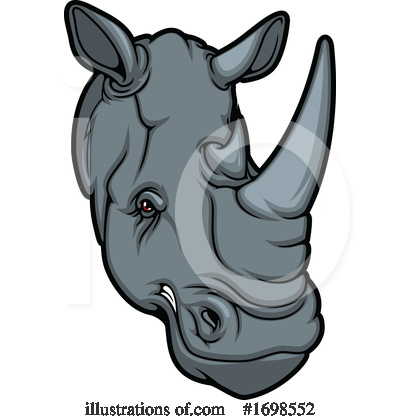 Rhino Clipart #1698552 by Vector Tradition SM