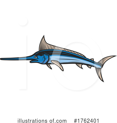 Swordfish Clipart #1762401 by Vector Tradition SM