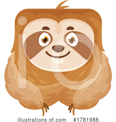Sloth Clipart #1781988 by Vector Tradition SM