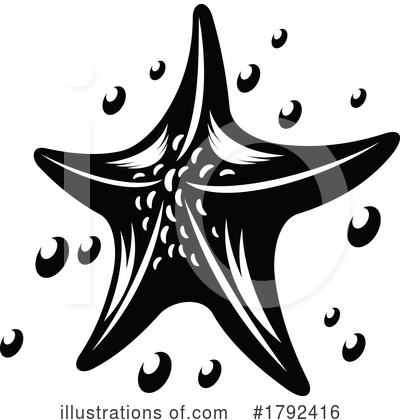 Starfish Clipart #1792416 by Vector Tradition SM