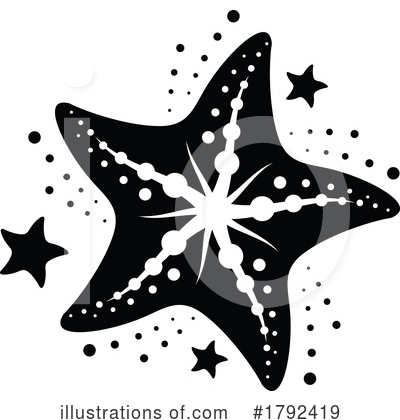 Starfish Clipart #1792419 by Vector Tradition SM