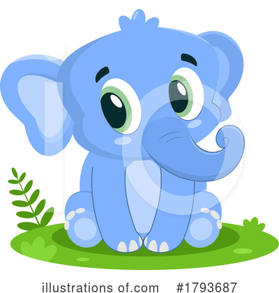 Elephant Clipart #1793687 by Hit Toon